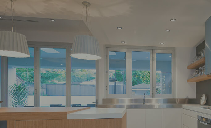 image of an aluminium folding window