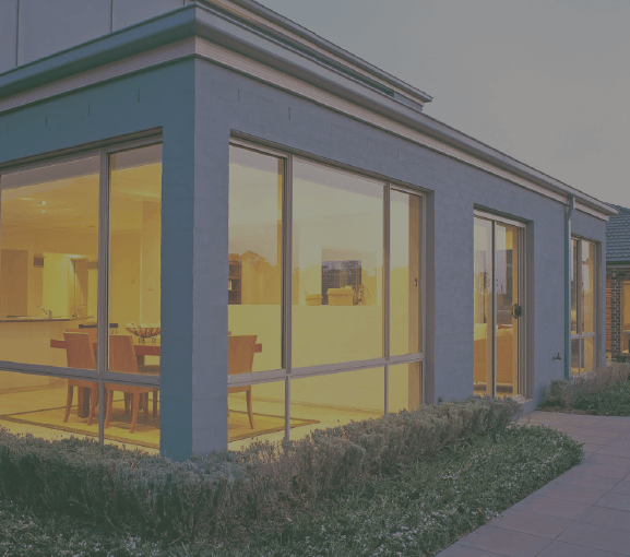 image of aluminium windows in a home